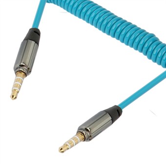 Twisted 3.5 mm Audio AUX Cable 15 cm - 150 cm - Blue