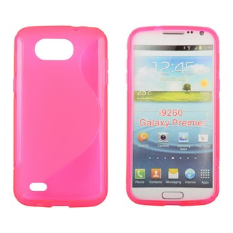S-line Silicone Cover for Galaxy Premier (Pink)