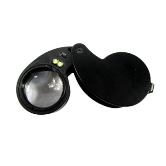 Illuminated Loupe 40x with LED light - Black