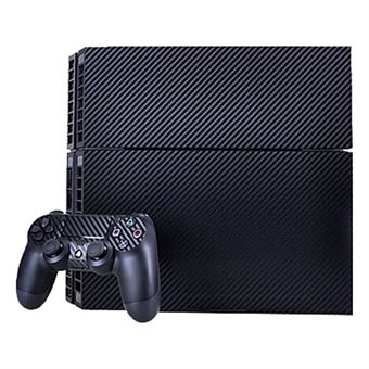 Carbon Fiber Stickers for PS4 Game Console - Navy Blue