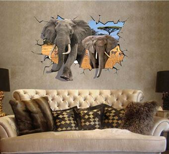 Wall Stickers - Elephant 3D