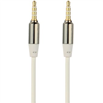 Twisted 3.5 mm Audio AUX Cable 15 cm - 150 cm - White