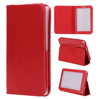 Simple Samsung Galaxy Tab 7.0 Leather Case (Red)
