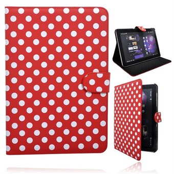 Smart Dot Case for Samsung Tab 1 10.1 (Red)
