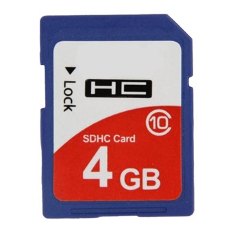 SDHC Memory Card - 4GB