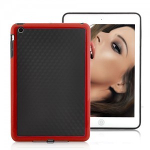Black Front iPad Mini 1 (Red)