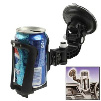Canned suction cup holds for the car