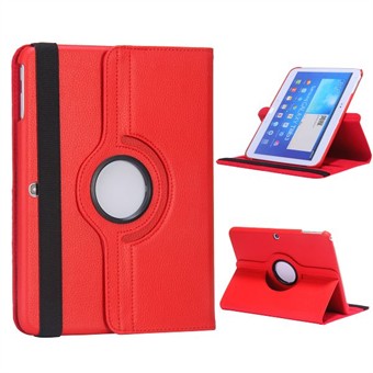 PRICE WAR - Cheapest Rotating Leather Case - Galaxy Tab 3 10.1 (Red)