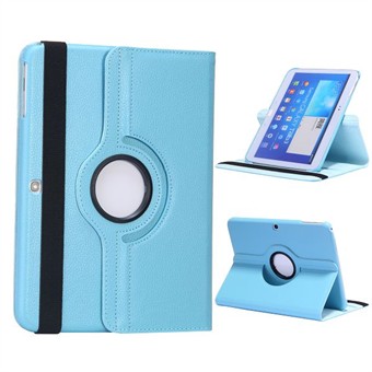 PRICE WAR - Cheapest Rotating Leather Case - Galaxy Tab 3 10.1 (Light Blue)
