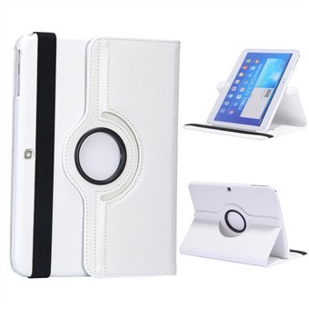 PRICE WAR - Cheapest Rotating Leather Case - Galaxy Tab 3 10.1 (White)