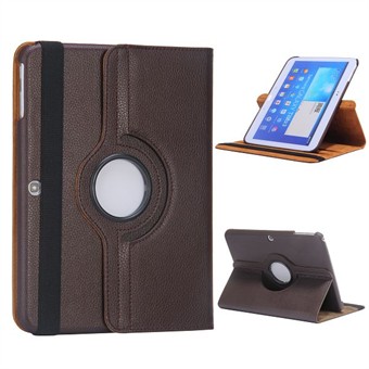PRICE WAR - Cheapest Rotating Leather Case - Galaxy Tab 3 10.1 (Brown)