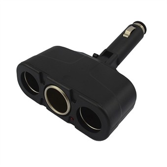 Cheap Cigarette adapter with 3 cigarette lighter sockets