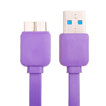 Flat USB 3.0 Charge / Sync Cable 1M (Purple)