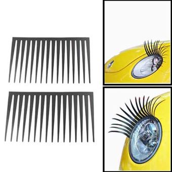 Eyelashes for the car (2 pieces) - Black