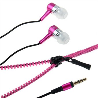 Zipper Headphones (Pink)