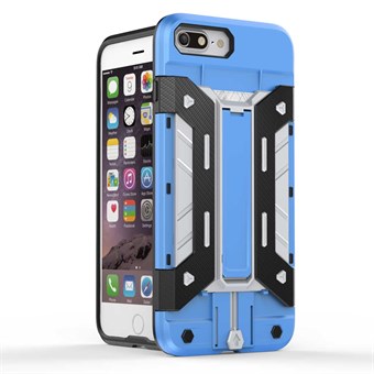 Robot plastic cover for iPhone 7 Plus / iPhone 8 Plus - Blue / Silver
