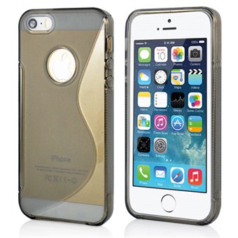 S-Line Silicone Cover for iPhone 5 / 5S / SE - Transparent Black