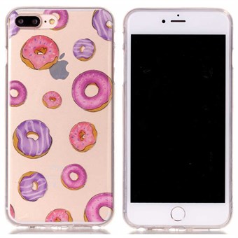 Designer motif silicone cover for iPhone 7 Plus / iPhone 8 Plus - Donnuts