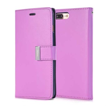 Mercury Leather Case for iPhone 7 Plus / iPhone 8 Plus - Purple