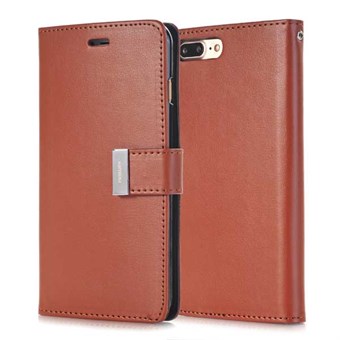 Mercury Leather Case for iPhone 7 Plus / iPhone 8 Plus - Brown
