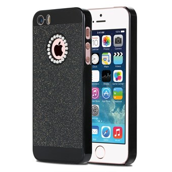 Diva design bling plastic cover for iPhone 5 / 5S / SE - Black