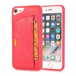 Smart card silicone cover for iPhone 7 / iPhone 8 - Red