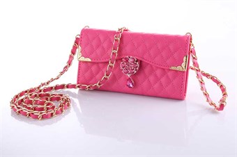 Night out purse with iPhone case for iPhone 7 / iPhone 8 - Magenta