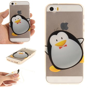 Modern art silicone cover for iPhone 5 / 5S / SE - Penguin