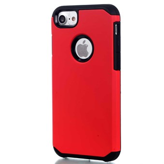 Simple plastic / silicone cover for iPhone 7 / iPhone 8 - Red