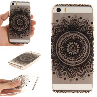 Modern art silicone cover for iPhone 5 / 5S / SE - Henna