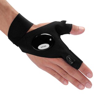 Glove with light / Finger glove light - for right hand