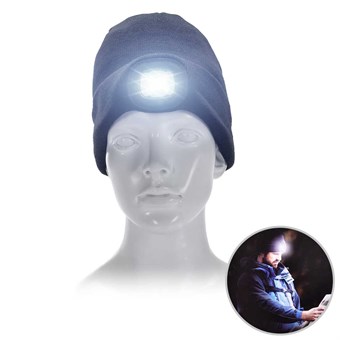 Beanie Hue w / built-in LED headlight