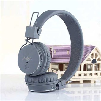 Wireless super sound headphones incl. FM Radio / Memory Card - Gray