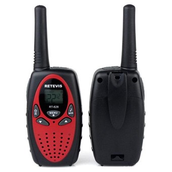 Walkie Talkie Retevis RT-628 Range 1.5 km (2 pcs) Black / Red