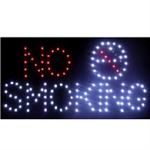 Sign with light - No Smoking
