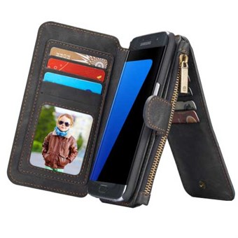 CaseMe Flip Wallet for Samsung Galaxy S7 Edge - Black