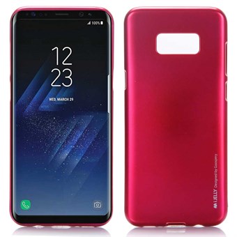 Goospery In Jelly Cover in TPU for Samsung Galaxy S8 - Rose Red