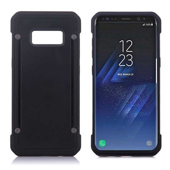 Clear look Cover in TPU and silicone for Samsung Galaxy S8 - Black