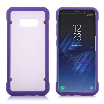 Clear look Cover in TPU and silicone for Samsung Galaxy S8 - Purple