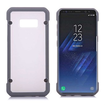 Clear look Cover in TPU and silicone for Samsung Galaxy S8 - Gray