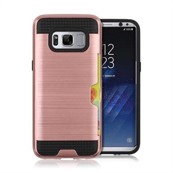 Cool slide cover in TPU and plastic for Samsung Galaxy S8 - Pink Gold