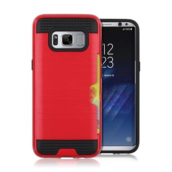 Cool slide cover in TPU and plastic for Samsung Galaxy S8 - Red