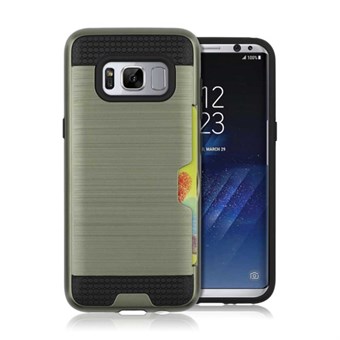 Cool slide cover in TPU and plastic for Samsung Galaxy S8 - Army Green