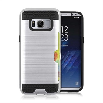Cool slide cover in TPU and plastic for Samsung Galaxy S8 - Silver