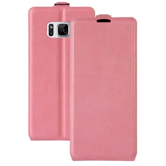 Flavor Flip Case in TPU and Faux Leather for Samsung Galaxy S8 - Pink