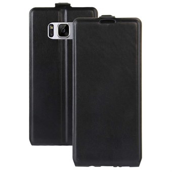 Flavor Flip Case in TPU and Faux Leather for Samsung Galaxy S8 - Black
