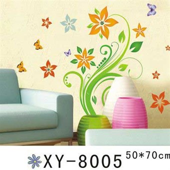 TipTop Wallstickers Vivid Flowers and Butterfly