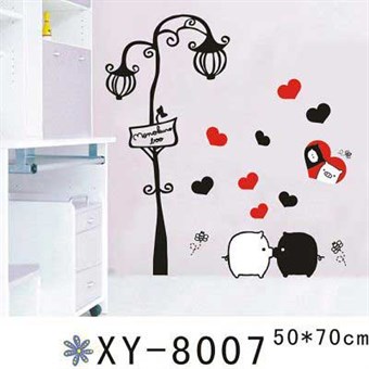 TipTop Wallstickers Cute Streetlight and Pigs Design