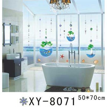 TipTop Wallstickers Bathroom Colored Frosted Glass