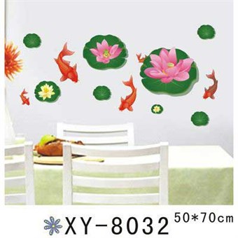 TipTop Wallstickers Lotus and Goldfish Design Wall Decals